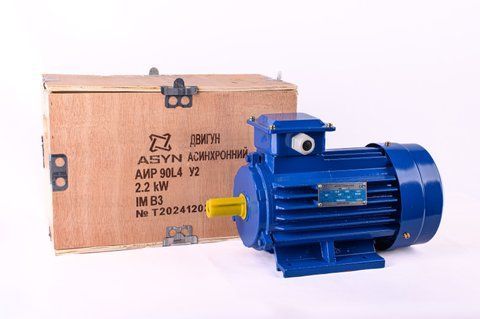 Трифазний електродвигун ASYN АИР100L2 B. 5.5 кВт 3000 об./хв 380 В АИР100L2 л фото