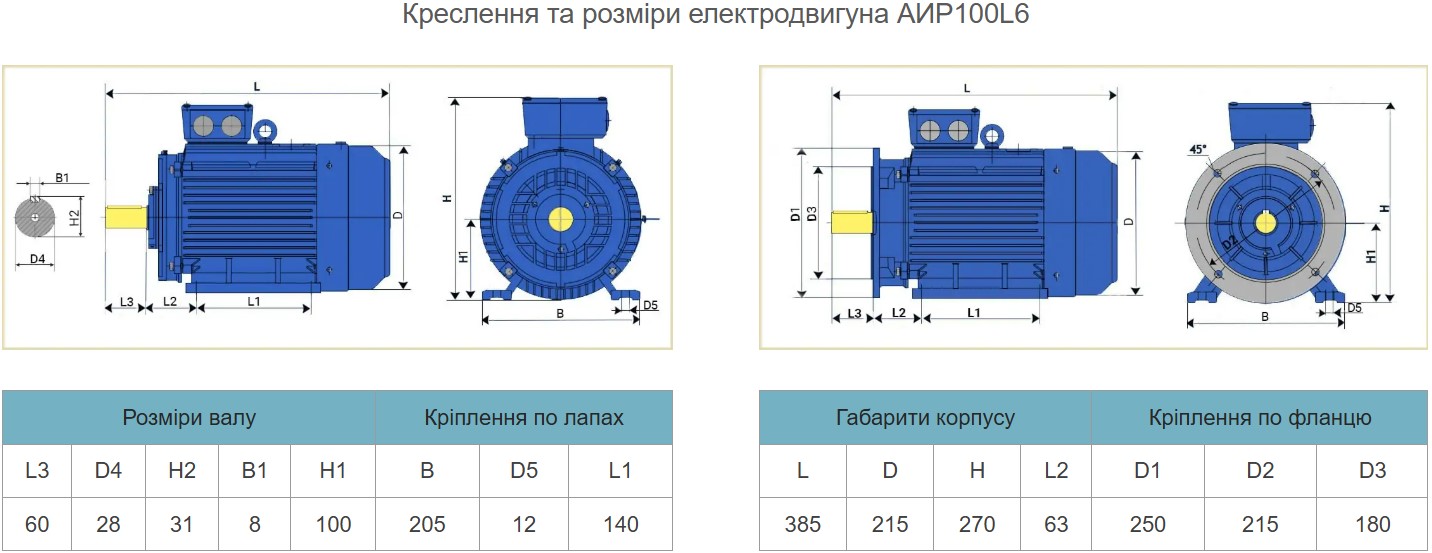 Купить электродвигатель АИР100L6