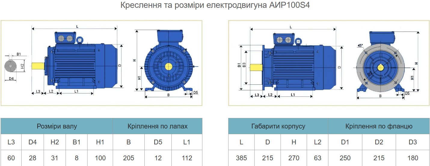 Купить электродвигатель АИР100S4