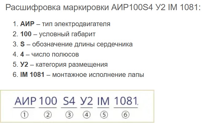 Купить электродвигатель АИР100S4