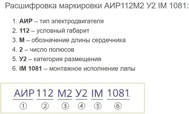 Купить электродвигатель АИР112М2