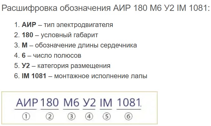 Купить электродвигатель АИР180М6