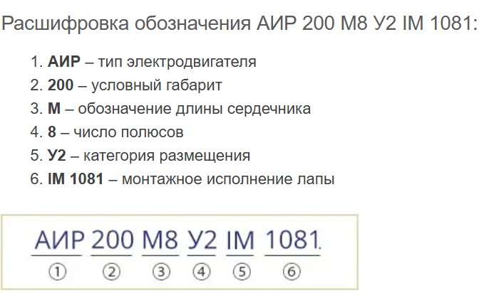 Купить электродвигатель АИР200М8