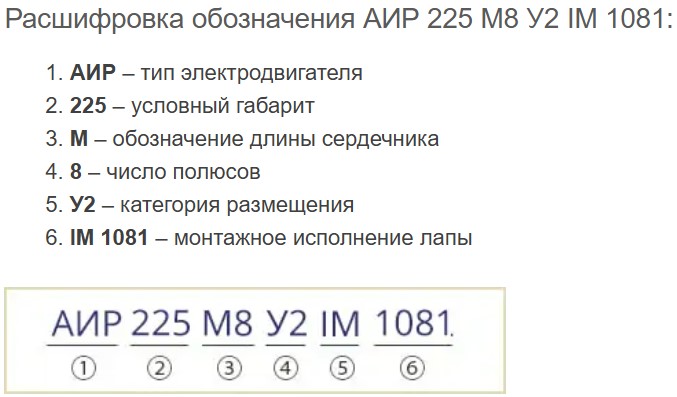 Купить электродвигатель АИР225М8