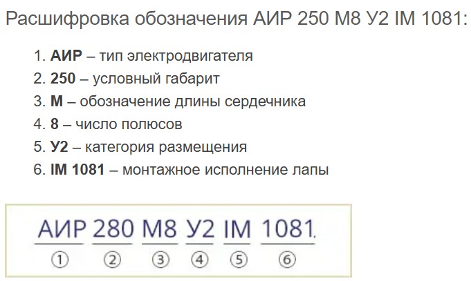 Купить электродвигатель АИР250М8