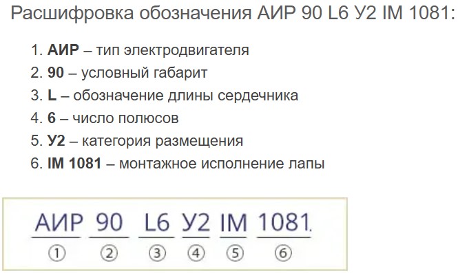 Купить электродвигатель АИР90L6